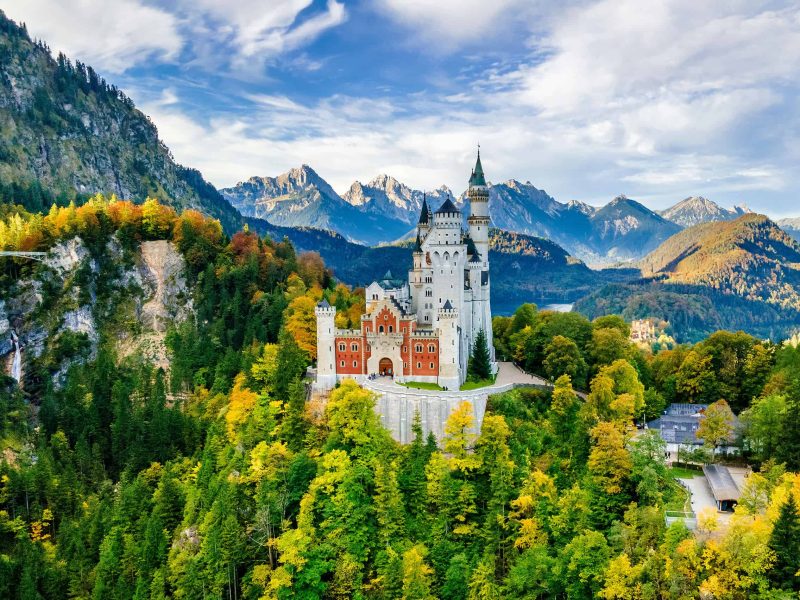 Königsschloss Neuschwanstein, Bayern, Deutschland Königsschloss Neuschwanstein, Bayern, Deutschland